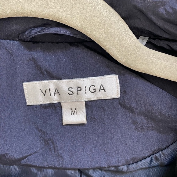 Via Spiga - packable water resistant jacket - navy - M - Picture 5 of 6